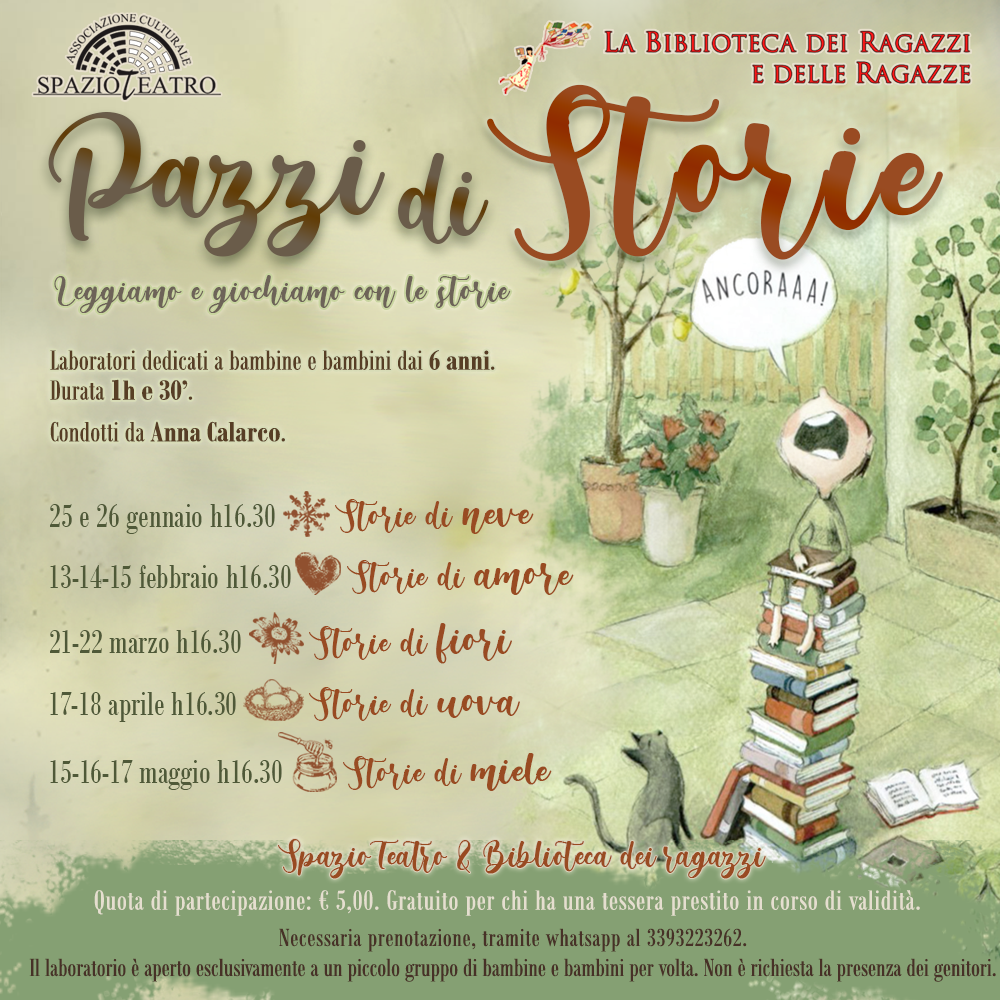 Pazzi di storie – Laboratori di lettura e creazione